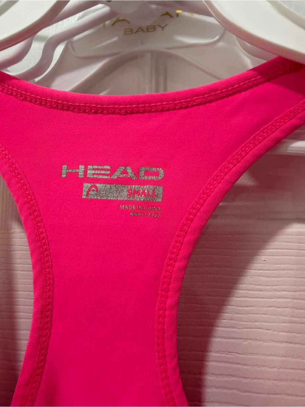 HEAD Neon Pink Racerback Performance Tank - Picture 3 of 3